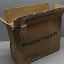 Puredown Euro Pillow Inserts 24 x 24 (Pack of 2, White), Feather Down Pillow Stuffer, White Throw Pillows for Bed, Couch, and Cushion