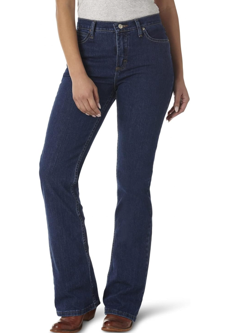 Wrangler Women's Cash Mid Rise Vented Hem Ultimate Riding Jean,12