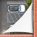 Royal Shade 14' x 14' x 19.8' White Right Triangle Sun Shade Sail RS-SLT, 95% UV Blockage, 200GSM Commercial Standard Heavy Duty, Water & Air Permeable Canopy Mesh for Patio (We Make Custom Sizes)