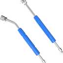 17 Inch Pressure Washer Extension Wand, 4000 PSI Stainless Steel Power Washer Wand with Non-Slip Grip, 30 Curved & Straight Wand Set, 1/4" Quick Connect Car Wash Wand, 2 Pack