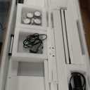 JOY worker Small Electric Standing Desk, 40" x 20" Whole Glass Piece Height Adjustable Desk with Memory Controller, White Sit to Stand Desk Workstation for Home Office