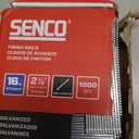 SENCO M001007R 2-1/2" 16 Gauge Straight Finish Nails, Galvanized Finish 1,000 Count Pack