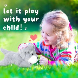 2 Pcs 7.87 Inches Plush Dog Pillow Toy Set - Fluffy Puppy Soft Toys for Christmas, Girls, Baby, Kids, Party Favor, Birthday, Home Decor