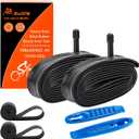 700C Heavy Duty Bike Tubes 700x35C/38C/40C/43C AV Schrader Valve (35/43-622) 700C Bicycle Inner Tubes Compatible with 700 x 35C 700x36C 700x37C 700x38C 700x40C 700x42C 700x43c Bike Tire Tubes 2-PCS