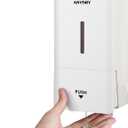 anydry 27oz (800 ml) Manual Wall Mounted Soap Dispenser, Ideal for Commercial Bathrooms Restaurants Hotels, Use with Liquid Hand Soap Shampoo, ABS White