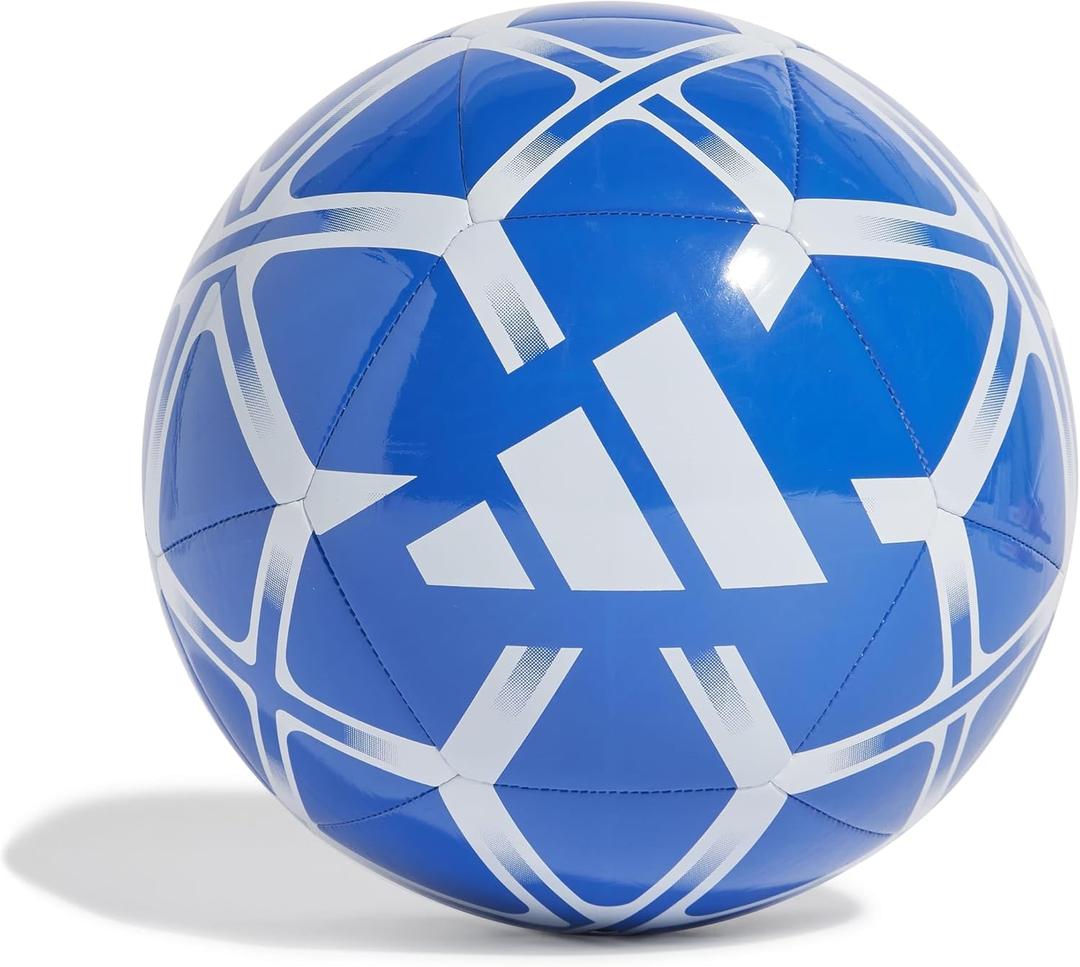 adidas Starlancer Club Soccer Ball (3, Blue/White)