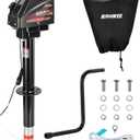 Kohree Electric Trailer Jack 9000 lbs, 12V A-Frame Power Tongue Jack | 22" Lift, Heavy Duty RV Camper Travel Trailer Jack with Manual Crank Handle & Weatherproof Cover & Wiring