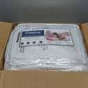 CozyLux King Size Comforter Set White, 7 Pieces Bed in a Bag, White Comforter King Size, All Season Bedding Sets with Stitch Quilted Comforter, Flat Sheet, Fitted Sheet, Pillowcases