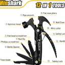 Fathers Day Gift for Husband Dad, Gifts for Men 12 in 1 Hammer Multitool, Fathers Day Gift from Daughter Wife Son, Anniversary Birthday Gift for Men Him Grandpa, Camping Essentials Cool Gadgets Tools