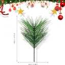 60pcs Artificial Pine Needles Branches: Greenery Stems for Christmas Wreaths Garland Crafts Xmas Tree Holiday Decorations  Faux Picks Bulk