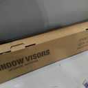 Rain Guards for 2009-2020 Dodge Journey, Out-Channel Window Visor Shields Vent Deflector Shade Wind Dark Smoke 2010 2011 2012 2013 2014 2015 2016 2017 2018 2019, Tape-On Outside-Mount, 4PCS