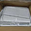 Furologee White Nightstand with Fabric Drawer, Small Side Table for Small Spaces, 2 Tiers Storage Shelves End Table, Night Stand for Living Room, Bedroom, Dorm (1)