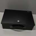 Yuanshikj Fireproof Lock Safe Box for Documents, Key Lock Steel Security with Carrying Handle, for Personal Items, Cash,Jewelry, Money, 0.28 CU, 12.8" W x 8.5" D x 4.5" H, Black