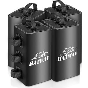 Hatway Canopy Water Weight Bag,88 LBS Water Tent Weights Set of 4 Leg Weights for Pop Up Canopy,Gazebo,Canopies,Tent-4 * 10L-Black