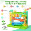 Musical Baby Toys for 1 Year Old Boy Gifts, 1st Birthday Gift First Present for One Yr, Pound A Ball Development Toy for 9-12-18 Months, Interactive Learning Toddler Toys for 1 Year Old Boys Girls (Green, Yellow, Orange)