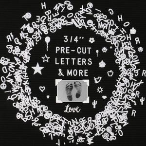 Letters for Letter Board Letters Only, 3/4 inch White Message Board Letters for Felt Letter Board Signs (398 pcs), 0.75 Pre Cut Plastic Letterboard Letters Numbers Symbols for Changeable Menu Board