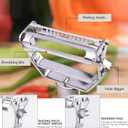 2 x Multifunction Stainless Steel Julienne Peeler Vegetable Peeler Double Planing Grater Kitchen Accessories Cooking Tools