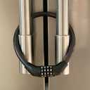 Urban August Refrigerator Lock for Kids & Adults, 4-Digit Code Fridge Lock for French-Door Refrigerators, & Versatile Cabinet (One) (Standard Black 1 Pack)