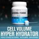 Jacked Factory Glycerol Pump Powder - Cell Volume Hyper Hydrator with HydroPrime Glycerol Powder to Enhance Pumps, Hydration, Muscle Fullness, Endurance, & Performance - 100 Servings, Unflavored 