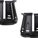 2pcs Car Cup Holders Insert, Self-Adhesive Automotive Cupholder Wiggle Free Design Easy to Use Automotive Interior Accessories for Fixing Water Cups and Drinks (Black)