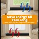 Everlasting Comfort 2 Sided Door Draft Stopper for Bottom of Door - Keeps Cold Air in & Heat Out, 100% Sound Proofing Strip Gap Filler, Quick Install Noise Blocker Sweep for Home - Fits 30"- 36" W