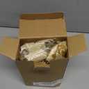 Childom 12 PCS Poinsettia Flower Artificial Poinsettia Christmas Decoration 5.9'' Gold Glitter Poinsettias Christmas Ornaments Xmas Tree Flower Decor with Clips DIY Xmas Wreath Holiday Home Party