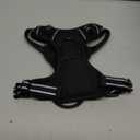 rabbitgoo Dog Harness No Pull with 2 Leash Clips, Adjustable Soft Padded, Reflective Oxford No Choke Pet Vest with Easy Control Handle for Medium Sized Dogs, Black, S