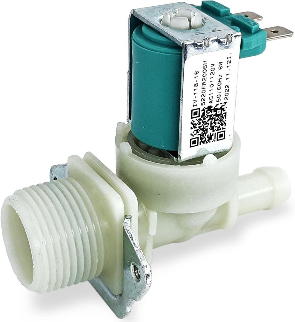 5220FR2006H Washer Water Inlet Valve for LG/Kenmore Washing Machine Hot Water Valve Assembly Replacement Parts 1268123 5220FR2006L 5220FR2006Q AP4441935 PS3527427