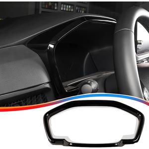for Honda CRV CR-V 2023 2024 2025 2026 Dash Board Instrument Panel Dial Dashboard Trim Cover Frame - ABS Bright Black Sport Upgrade Trims Interior Accessories (1PCS)