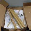 Heavy Duty Coat Rack with Natural Marble Base, Freestanding Metal Coat Stand with 8 Hooks, Modern Stable Coat Hanger Tree for Bags, Jacket, Clothes, and Hats, Gold Metal