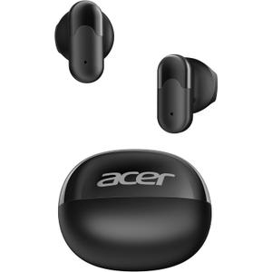 acer Wireless Earbuds, Bluetooth 6.0 Headphones with 35H Playtime, 0.12oz Ultra-Light Ear Buds, 13mm Driver for Powerful Bass, Clear Calls Mic, Water&Dust Resistant Earphones for Office/Commute