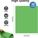 50Sheets 65lb / 180GSM Green Cardstock Paper  Premium Heavy-Weight Paper for Crafts, DIY Projects, Scrapbooking, Handmade Cards, Printing, and More  Vibrant Colors, Printer-Friendly