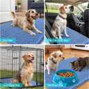 OLANLY Dog Door Mat for Muddy Paws 59x32, Absorbs Moisture and Dirt, Absorbent Non-Slip Washable Doormat, Quick Dry Chenille Mud Mat, Entry Indoor Entryway Carpet for Inside Floor, Cornflower Blue