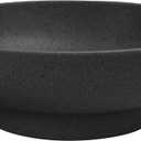 Large Decorative Resin Bowl, Modern Handicraft Bowls for Home Decor, Decorative Fruit Bowl for Kitchen Counter, Stylish Key Bowl for Entry Table, Artificial Stone Black