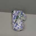 MSLG Women's Flowy Elastic High Waist Skirts Trendy Summer 2025 Boho Casual Beach Holiday Floral Print A Line Midi Skirt 802 (Blue White) Small