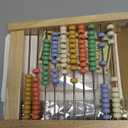 Abacus for Kids Math - Wooden Abacus with 100 Counting Sticks and 112 Math Cards, Counting Toys for Preschool Learning, Educational Math Toys for Developing Fine Motor Skills, Math Calculation