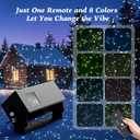 AIRIVO Outdoor Laser Lights Projector, 5 Color Motion Firefly Lights Star Show Projection Light, Christmas Projector Light with Remote Control for Holidays Halloween Decoration Home, Garden, Patio