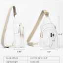HULISEN Clear Sling Bag for Stadium Events, Clear Purse for Women, Stadium Approved Crossbody Handbag for Concerts Sports Fan