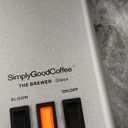 SimplyGoodCoffee Coffee Maker / Coffee Machine. 8 Cup Automatic Drip Pour Over Coffee Brewer. Easy To Use, Gold Cup Standard. Black/Stainless Steel