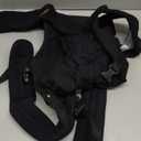 Ergonomic Baby Carrier Newborn to Toddler, Lightweight & Breathable Cotton Infant Carrier for Hands Free Comfort (Black)