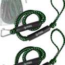 Gradient Fitness Bungee Dock Line | Marine Rope Boat Dock Lines Make Docking & Boarding Easy for Jetski, Kayak, Pontoon. Boat Accessories Stretch 4'-5.5'. Mooring Boat Rope Absorbs Shock