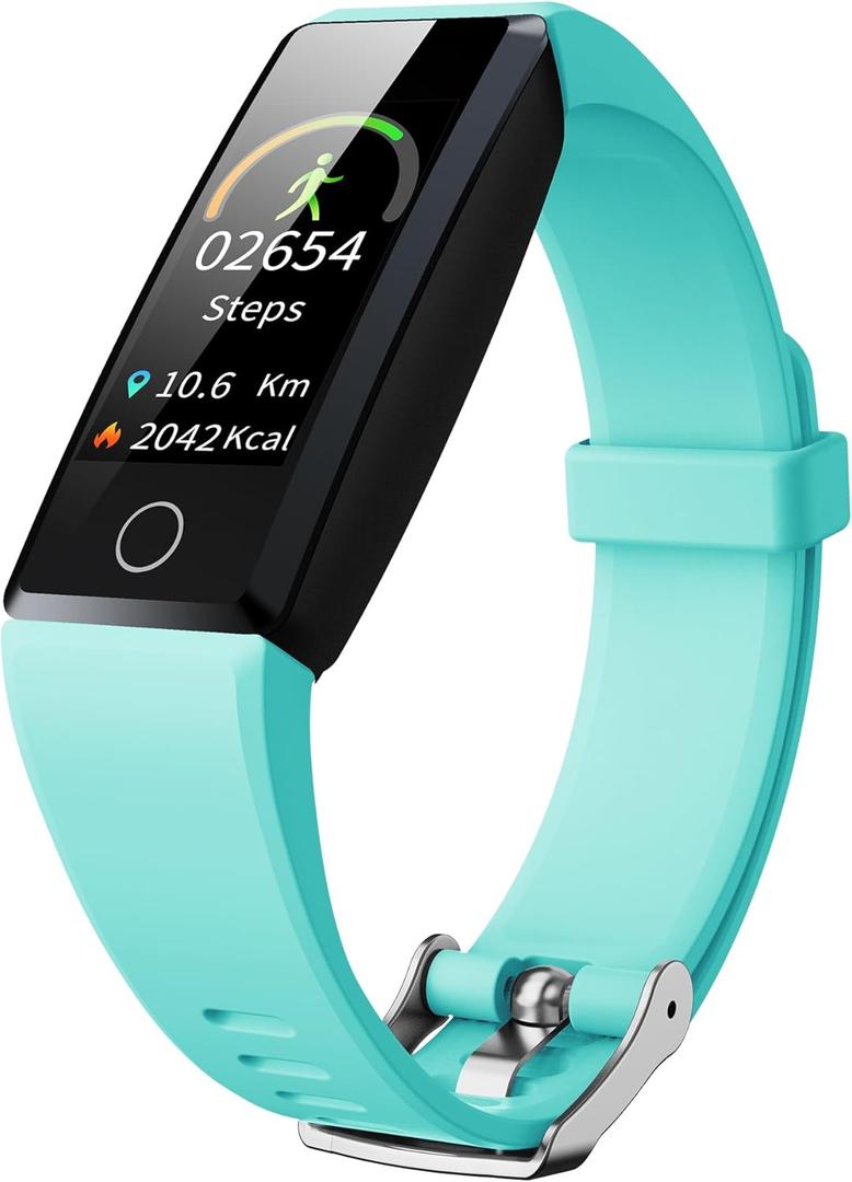 Fitness Tracker with 24 Hour Heart Rate Monitoring Sleep Monitoring Fitness Watch with Pedometer IP68 Waterproof Smart Bracelet with Step Tracker for Women Men