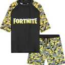 Minecraft |Pokemon Swim Suits Rash Guard Bathing Suit Set 2 Pcs Holiday Essentials Pool, Size 9-10