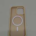 SUPFINE Magnetic for iPhone 14 Pro Max Case(Compatible with MagSafe)(Military Grade Drop Protection) Slim Translucent Matte Shockproof with Anti-Fingerprint Phone Case,Desert Gold