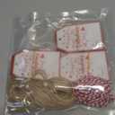 100PCS Valentine's Day Gift Tags with String 3.3 x 2.2 Inch Red Pink Heart Hang Tags for Valentine Gift Wrap DIY Craft Wedding Party Favors