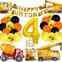 Construction Birthday Party Supplies,Party Decorations Kits Construction Birthday Party Supplies Foil Balloons for Construction Theme Party (C4)