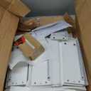 SIMPLIHOME Acadian Bath Cabinet - 18 inch Wide Four Drawer Floor Bathroom Storage Cabinet in Pure White, Contemporary Bathroom Storage for Bath or Powder Room with Metal Drawer Glides and Sleek Design