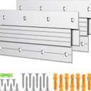 Uniclife 2 Pairs 6 Inch French Cleat Hanger 60 lbs Load Heavy Duty French Cleat Picture Hanger Aluminum Alloy Mirror Hanging Hardware Wall Mounting Bracket Interlocking Z Bar Clip with Bubble Level