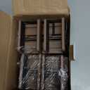 Bed Risers with Adjustable Screw Clamp, Fits Foot Thickness of Bed from 0 to 1.5 Inch, Elevation in Heights 4 Inch Heavy Duty Risers for Sofa Desk Table Cabinet Supports (4Pack, Brown)