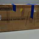 Multifunctional Toddler Swing, Foldable Baby Swing Outdoor & Indoor Use, Easily Installable and Storable (Blue)